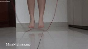 Miss Melissa's Strong Feet Skipping Rope Barefoot -720p