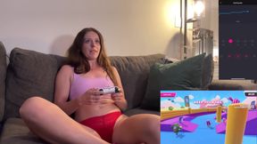 Playing Fall Guys with My Lush in and Trying Not to Cum Before I Get Eliminated