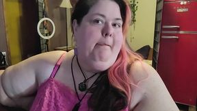 SSBBW Smoking While Playing with My Neck and Massive Arms