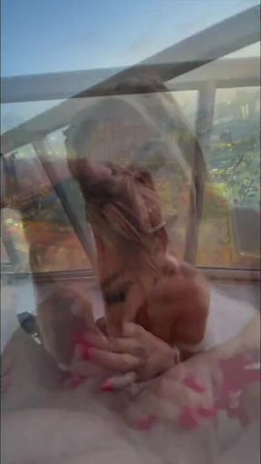 Cheerleader CJ Miles Delivers an Unforgettable Balcony Experience with Danny Steele