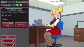 Girl with big boobs and big ass takes monster cock - barely working gameplay