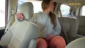 cheyenne jewel pisses her skintight jeans in minivan