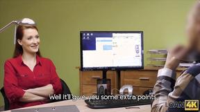 ”Sex for cash is the best business strategy of buxxom redhead”