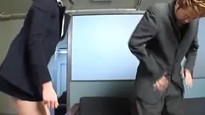 Seductive Asian Office Lady Gives Hot Blowjob To Boss's Stiff Doodle