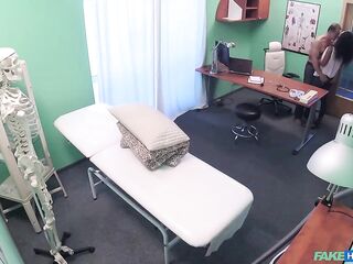 Screwing my CUTE BLACK cleaner in my Office - Fake Hospital