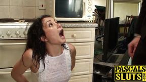 Hot girl submerges face in water while getting her huge ass&#x1F351; whipped