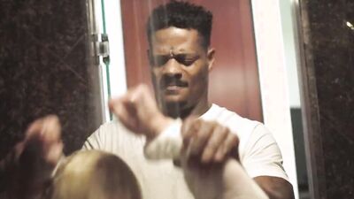 Jesse Jane and Jason Luv in a wild interracial sex scene