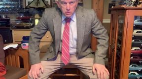 masturbating and cuming in dress clothes