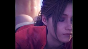 Claire From Resident Evil Gets Hardcore 3D Anime Pussy Pound With Big Tits&BIG Dick