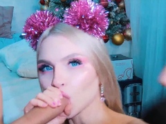 Blonde Babe Satisfies Her BF