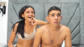 Seductive Indian beauty teases in sensual lingerie during intimate play