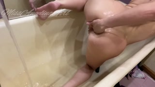 Fucking and working out the ass with toys and a hand
