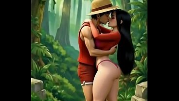 Fodendo a Boa Hancock na floresta hentai one piece