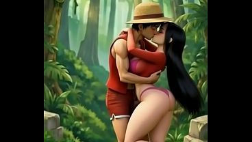 Fodendo a Boa Hancock na floresta hentai one piece