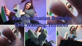 Foot Domination & Stinky Sock Washing: Femdom with Sage Eldritch