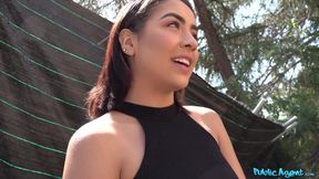 Kitty Love caught on public and fucked hard with deepthroat and facial finish