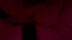 Real Couple Intimate Moment Under Red Lights