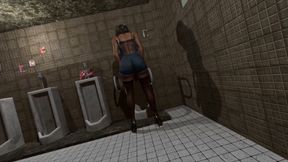 A Latin Futanari Came Into the Bathroom and I Sucked Her Big Dick