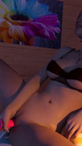 Helping the Hotties 16 - Alex Watching Belle While She Masturbating Uding Her Dildo in Her Romm at Night