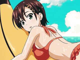 A Angel with Large Boobs Likes Having Sex on the Beach on a Sunny Day