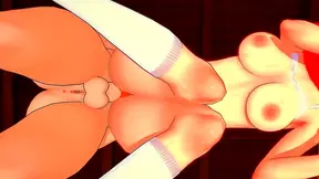 Nerdy Redhead Daphne Moans for Futanari Velma's Hot Creampie Sex Session