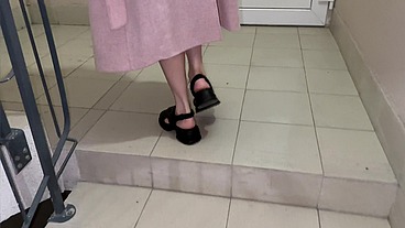 SOLO. Public Nudity. Your girl masturbates for you completely naked in the entrance