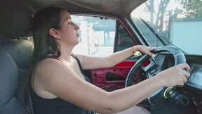 Evelyn on a long trip to Adrianna's house