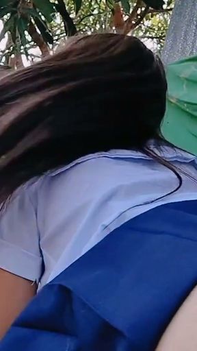 18 YEAR OLD STUDENT MEET STEPBROTHER IN FARM AFTER SCHOOL   Clip 1