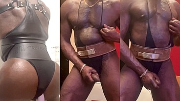 Post Workout Black Butt Tit & Dick Play