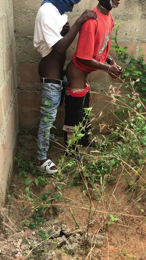 Risky Outdoor Sex These Boys Were Nearly Caught by Security Officers While Film but the Finally Escape From the Police