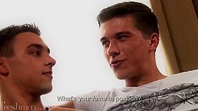 Attractive Couple College Boys
