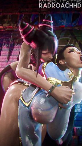 Chun-Li X Juri Han - Match of Thigh Fucking