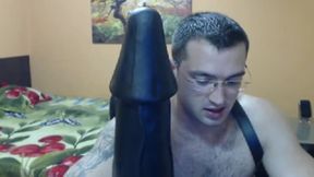 Alex Tiger\'s Giant Plug, Ball Stretching and Giant Dildos Show