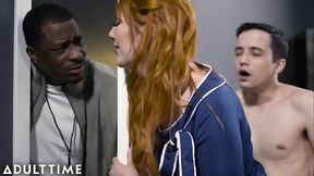 ADULT TIME - Lauren Phillips'_ Husband Nearly Catches Her Fucking A Student!