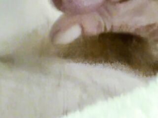 wanking in my hotel daybed