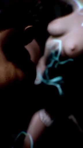 Fucking a Hot Blue Sex Bot in the Bus in POV