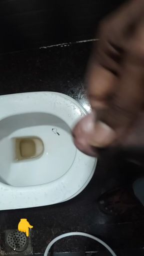Young gay toilet Masturbation