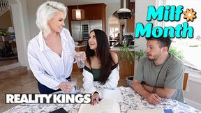 Apollo Tastes Hot 3some With StepMom Charli & GF Eliza