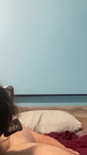 He eats his own cum from his girlfriend's pussy after eating him good and fucking him doggystyle and missionary   Clip 2