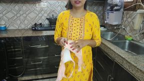 Desi Sister-in-law Was Cooking in the Kitchen When Brother-in-law Took Her From Behind