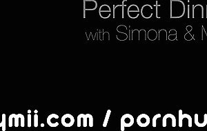Silvie Delux perfect breasts dripping with cum