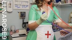 20 min BG Latex Nurse Luna Performs a physical exam on Patient X and then offers to help collect his sperm sample to get a efficient amount! Watch me milk Patient X in MANY POV’s in 4k! @MrPatientX