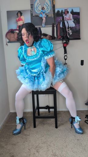 Sissy Candy Playing with Dildos Part 1