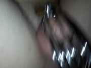 New dildo makes locked sissy squirm