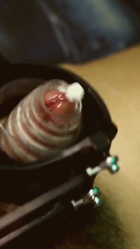 The robot jerked off my dick and I got tired.   Clip 2