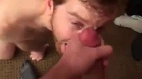 Twink's Facial Fun with Big-Cock Buddies