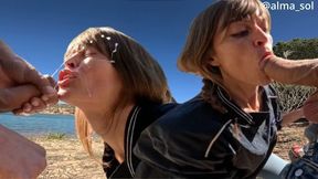 Italian Milf Lost In Spain Sucks Stranger For Directions - Risky Public Blowjob Huge Facial With Alma Sol