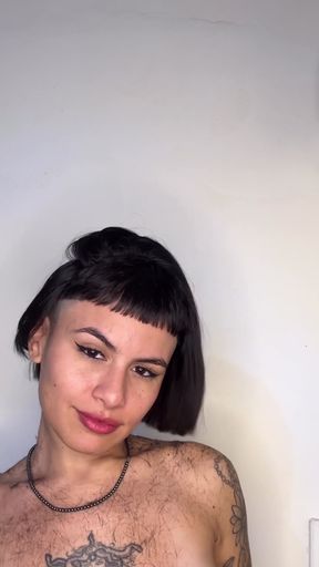 Short-haired babe gets a surprise fuck