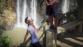 So Much Piss and Cum at the Waterfall - PissVids