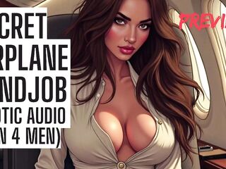 Secret Airplane Tugjob - Public Audio Porn